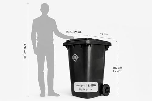OTTO Plastic Manual-Lift Garbage Waste