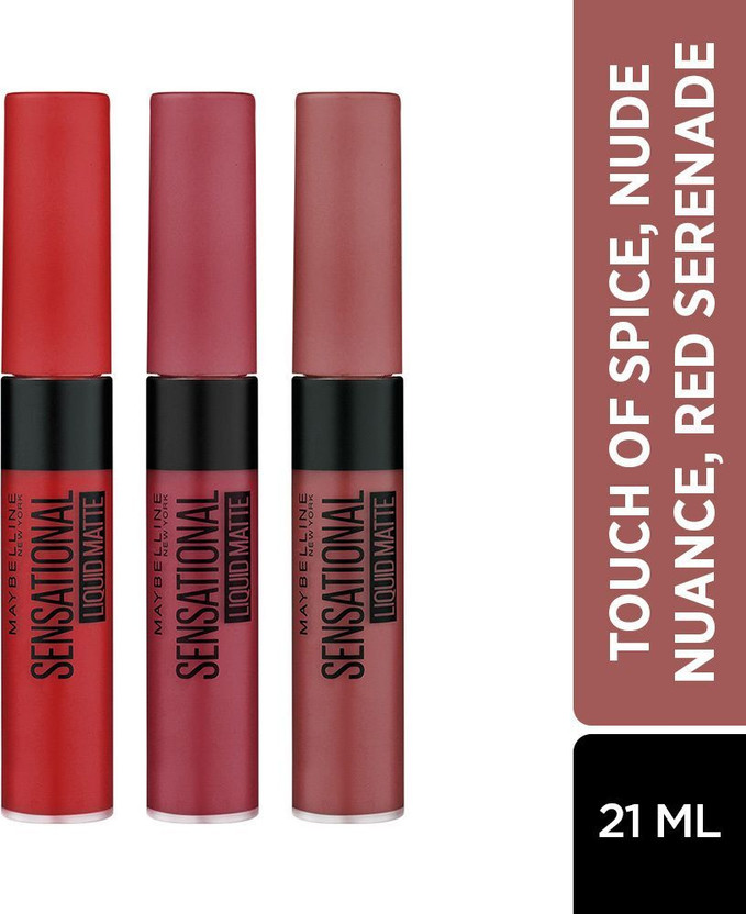 MAYBELLINE NEW YORK Liquid Matte PO3 (Touch of Spice, Nude Nuance