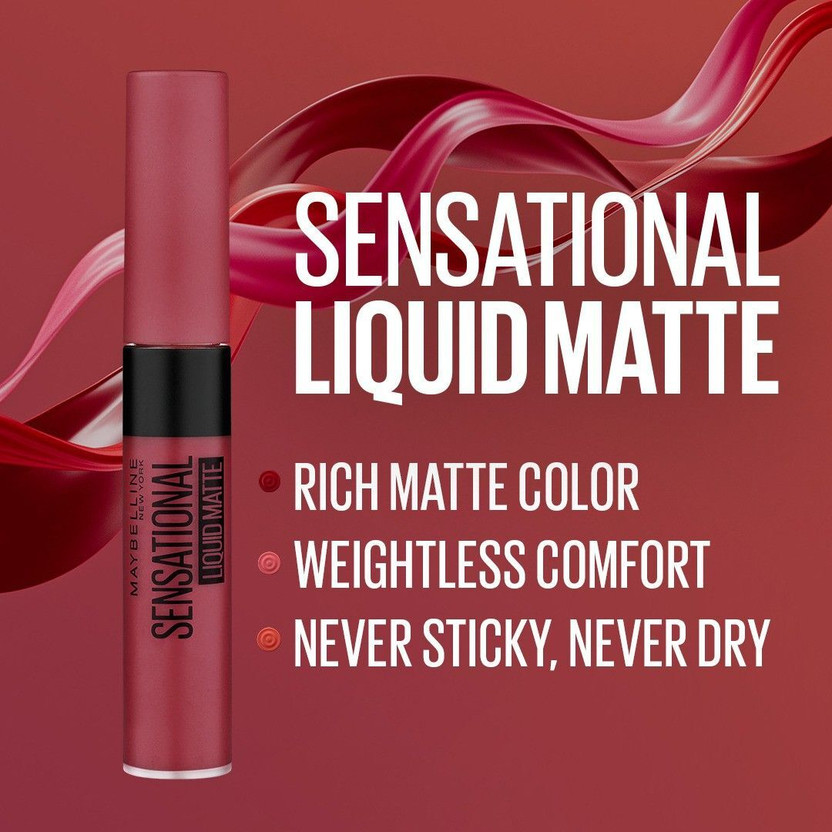 MAYBELLINE NEW YORK Liquid Matte PO3 (Touch of Spice, Nude Nuance - Image 2