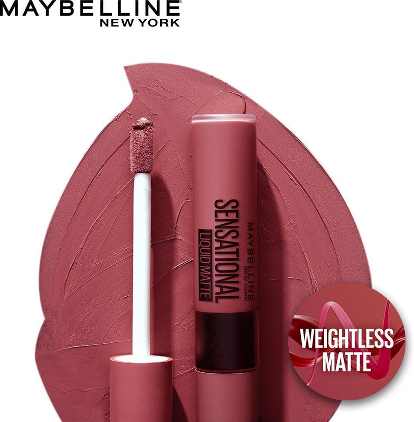MAYBELLINE NEW YORK Liquid Matte PO3 (Touch of Spice, Nude Nuance - Image 3