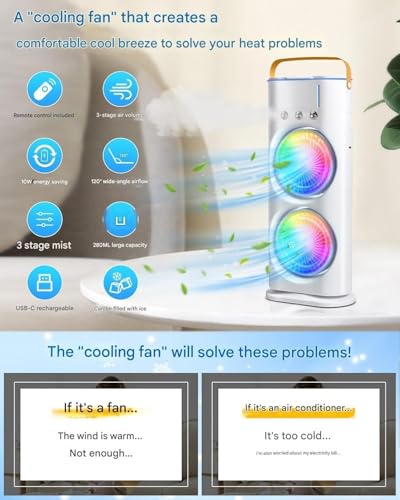 TEKCOOL Double Ended Spray Fan