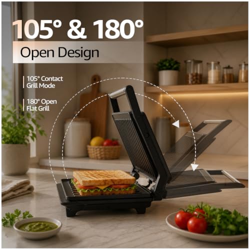 Amazon Basics 2-Slice Contact Press