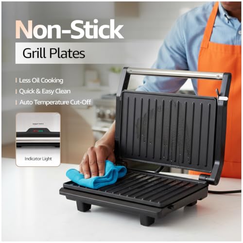 Amazon Basics 2-Slice Contact Press