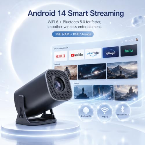 AILKIN Native 1080P Projector 4K