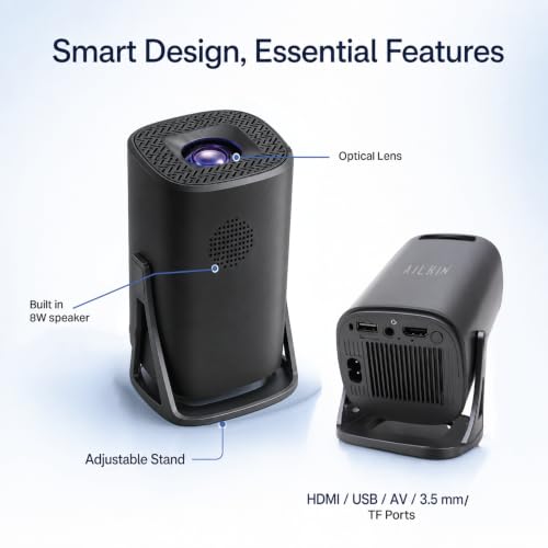 AILKIN Native 1080P Projector 4K