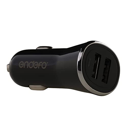 2.4A Dual USB for Car Charger, Tablets, Black