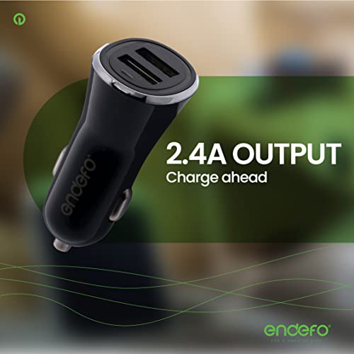 2.4A Dual USB for Car Charger, Tablets, Black - Image 3
