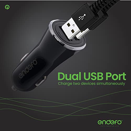 2.4A Dual USB for Car Charger, Tablets, Black - Image 4