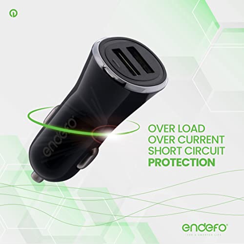 2.4A Dual USB for Car Charger, Tablets, Black - Image 5