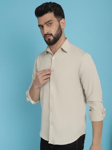 Indian Needle Men's Striped Regular Fit Shirt - Image 3