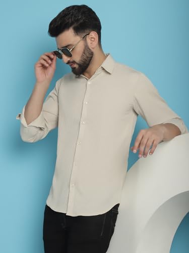 Indian Needle Men's Striped Regular Fit Shirt - Image 5