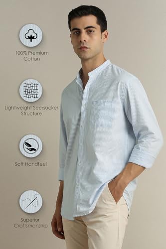 Peter England Men's Casual Mandarin