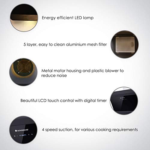 Wonderchef 60cm 1250m3/hr Chimney