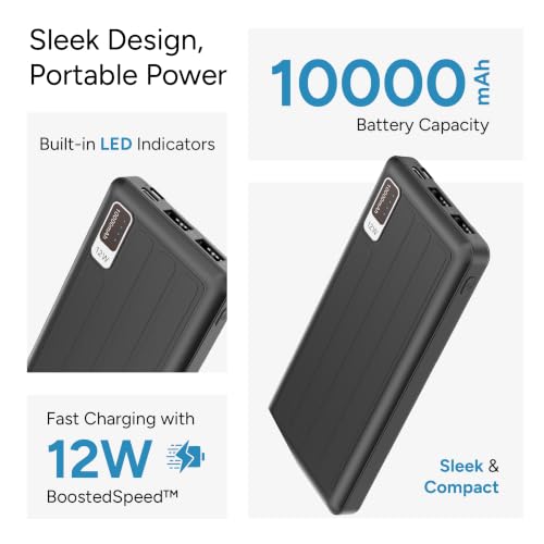 Ambrane 10000mah Power Bank (PP-129, Black) - Image 2