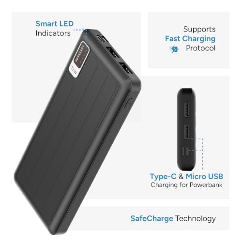 Ambrane 10000mah Power Bank (PP-129, Black) - Image 5