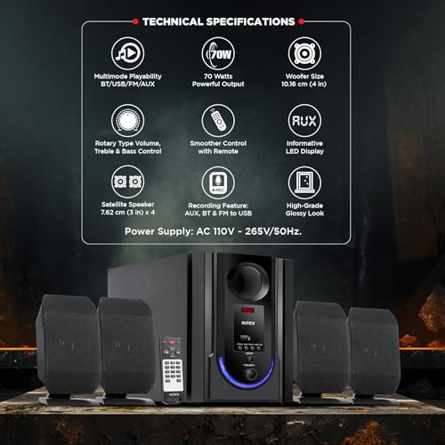 Intex ROAR-4701 Auxiliary, Bluetooth Deep