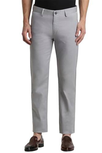 Peter England Men's Regular Fit Mid Rise Pants
