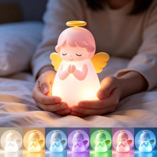 Dimmable Angel Silicone Lamp Warm