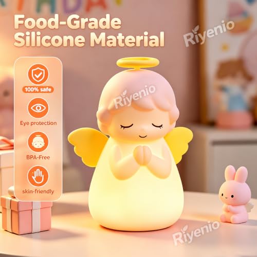 Dimmable Angel Silicone Lamp Warm