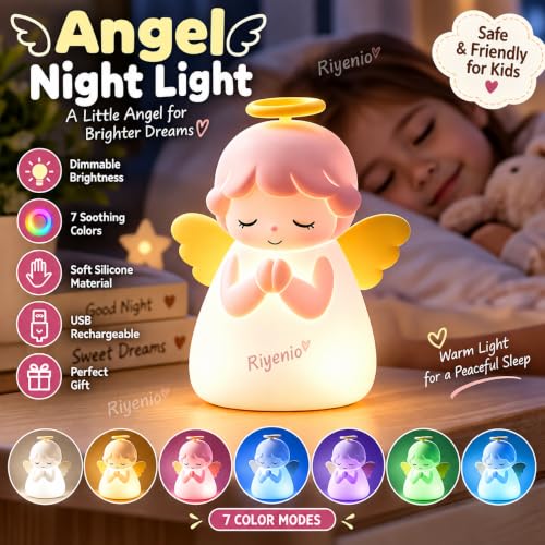 Dimmable Angel Silicone Lamp Warm