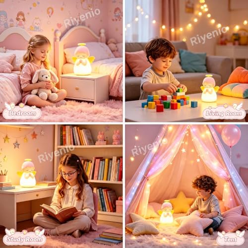 Dimmable Angel Silicone Lamp Warm