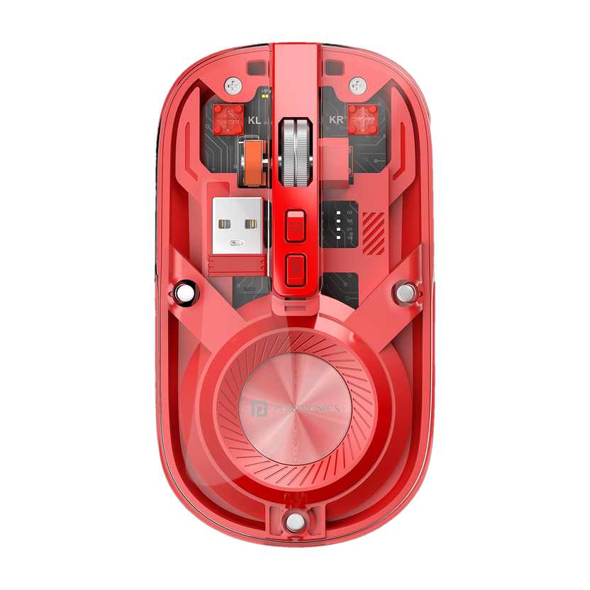Portronics Toad 8 Ambidextrous Optical Mouse with Upto 1600 DPI, ...more