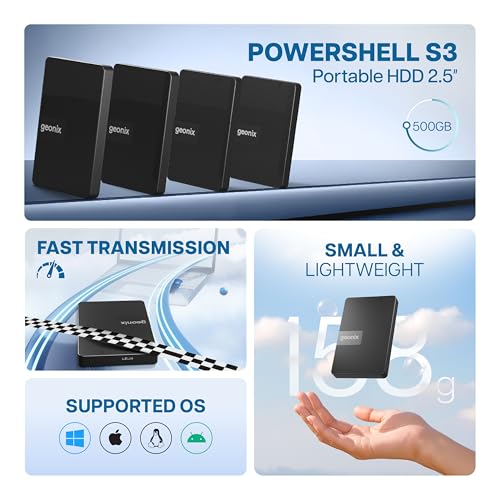 GEONIX PowerShell S3 500GB Portable