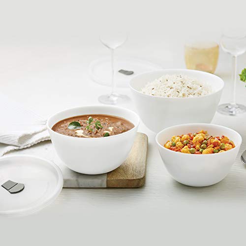 Larah by BOROSIL Opalware Serving