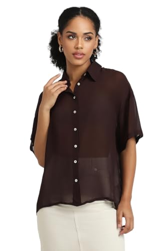 Forever 21 Women Solid Regular Fit Shirt