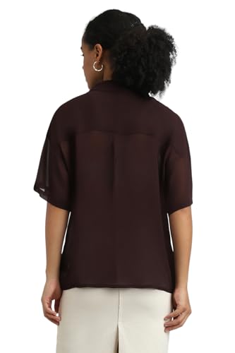 Forever 21 Women Solid Regular Fit Shirt - Image 3