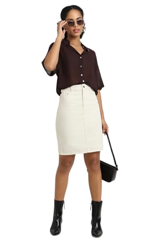 Forever 21 Women Solid Regular Fit Shirt - Image 5