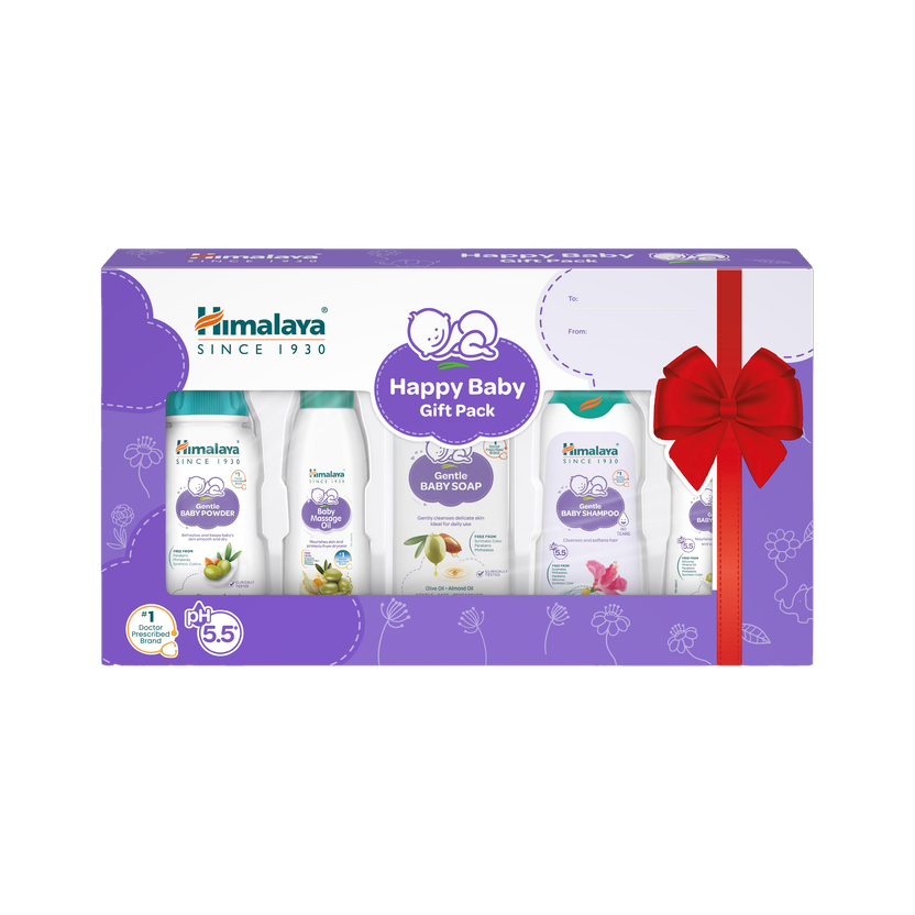 HIMALAYA Happy Baby Gift Pack ( 5 IN 1) (White)