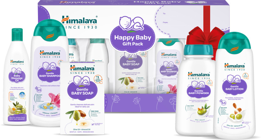 HIMALAYA Happy Baby Gift Pack ( 5 IN 1) (White) - Image 4