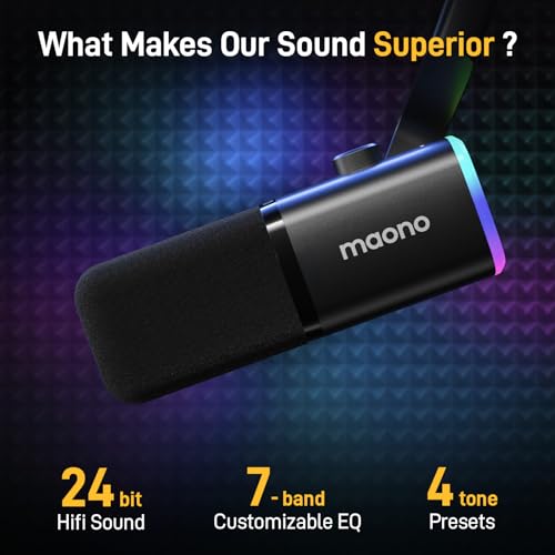 MAONO Dynamic Gaming Microphone: USB/XLR