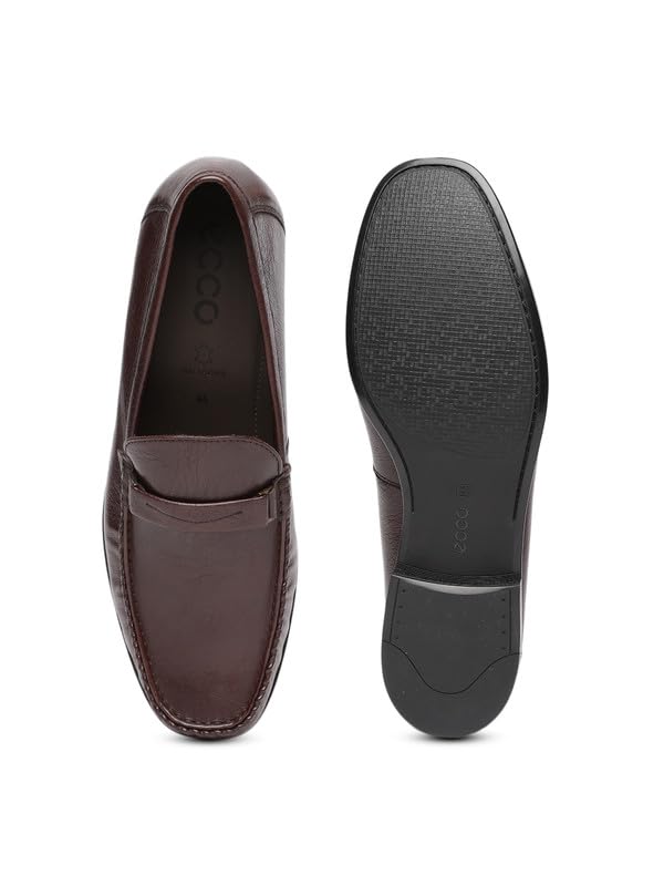 ECCO Dress Moc Brown Men Moccasin - Image 4