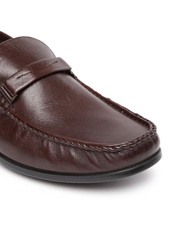 ECCO Dress Moc Brown Men Moccasin - Image 5