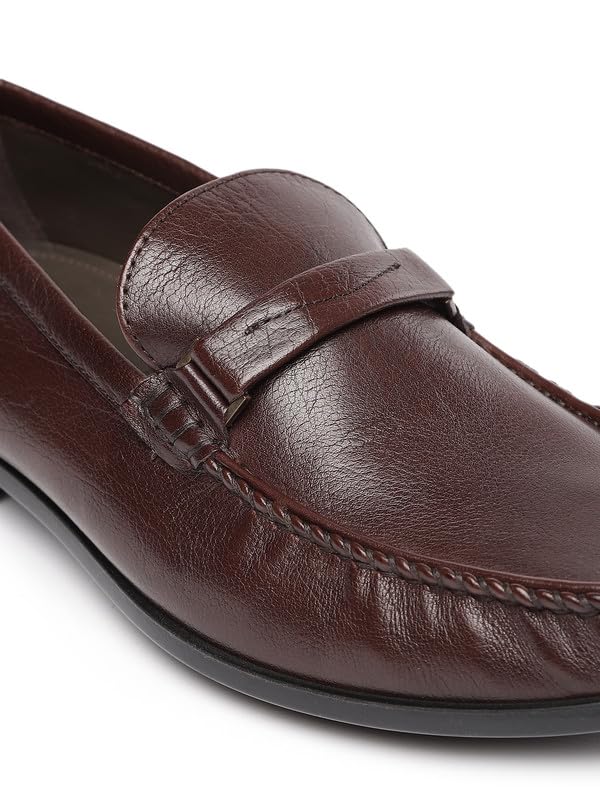 ECCO Dress Moc Brown Men Moccasin - Image 7