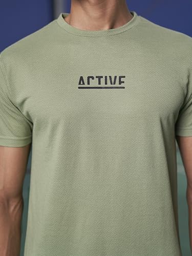 FitMonkey Sports Crew Neck Stretchable