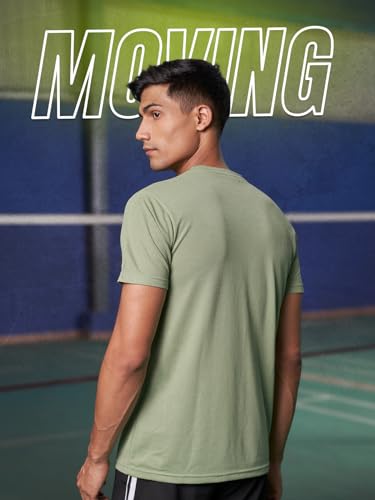 FitMonkey Sports Crew Neck Stretchable