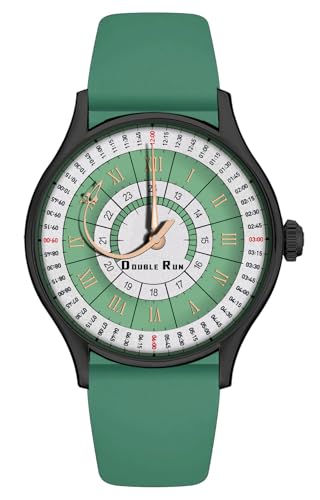 DOUBLERUN Black Case Silicone Strap