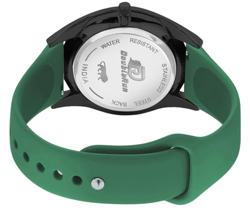DOUBLERUN Black Case Silicone Strap