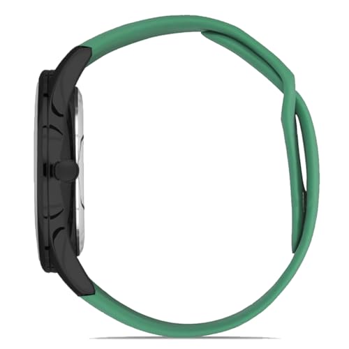 DOUBLERUN Black Case Silicone Strap