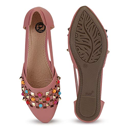 DEEANNE LONDON Women's Pyramid Stud Bellies - Image 4