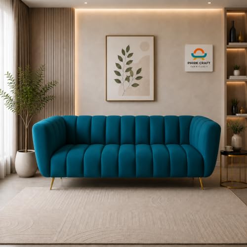 Velvet 3-Seater Kiki Sofa