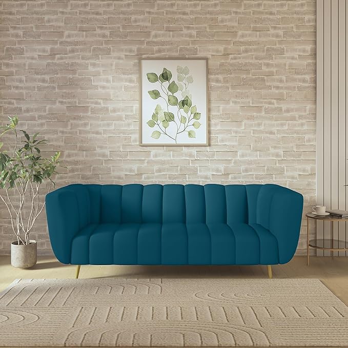 Velvet 3-Seater Kiki Sofa