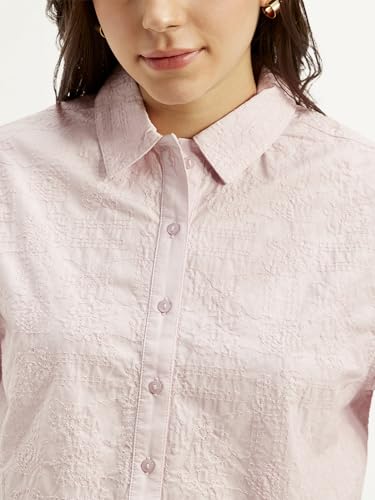 Levi's Women's Textured Spread Collar Shirt - Image 4