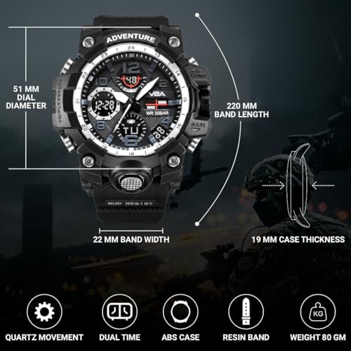 V2A Military Green Chronograph Analogue