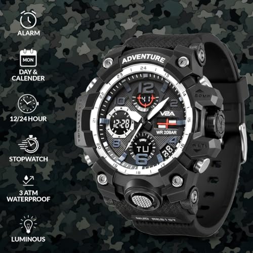 V2A Military Green Chronograph Analogue