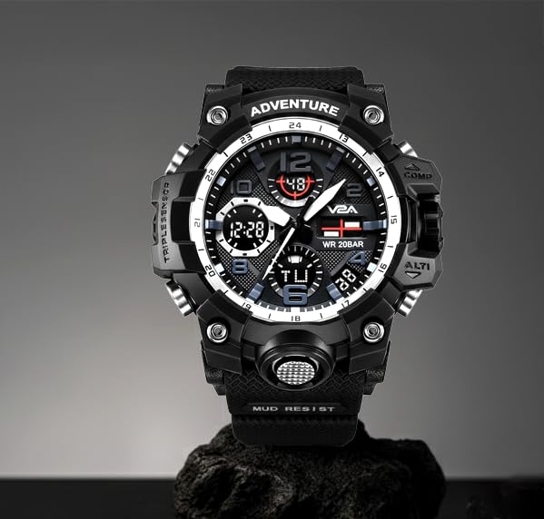 V2A Military Green Chronograph Analogue