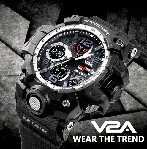 V2A Military Green Chronograph Analogue